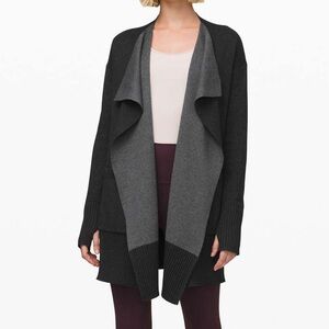 Lululemon still lotus wrap sweater reversible